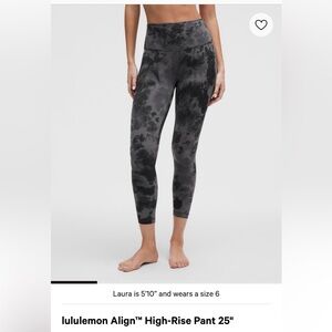 Lululemon Align High Rise Pant 25”